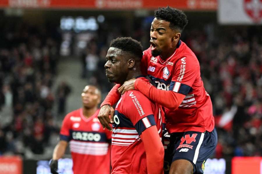 Bayo scored the first of Lille's five