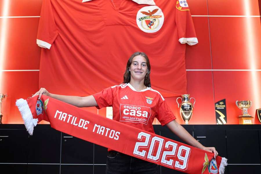 Matilde Matos é um dos talentos da formação do Benfica Matilde Matos é um dos talentos da formação do Benfica