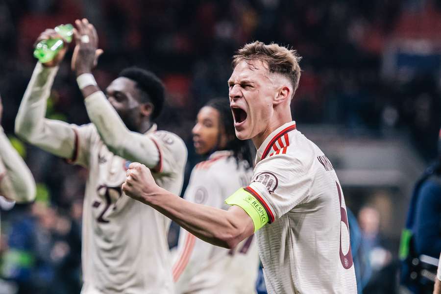 Joshua Kimmich célébrant la qualification mardi.