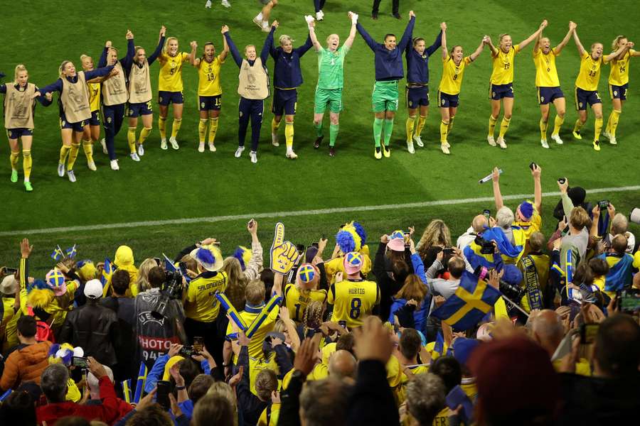 Sweden will play England on Tuesday for a place in the Euros final