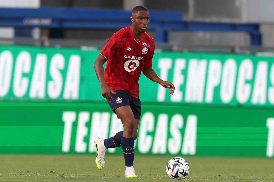 Diakité avec Lille en match amical.