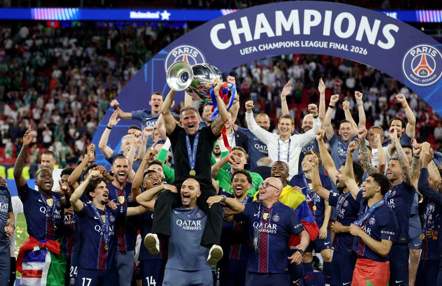 L'esultanza del PSG