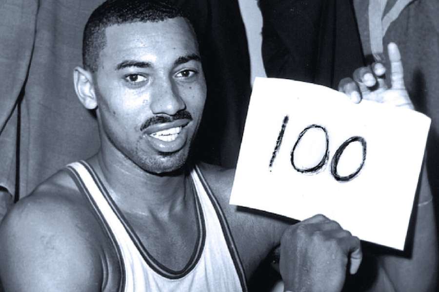 Wilt Chamberlain, une photo iconique.