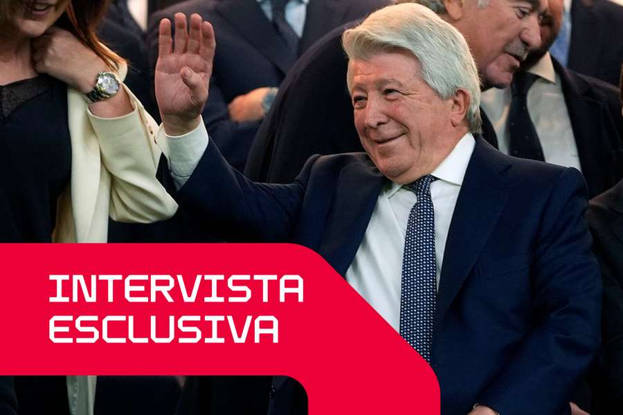 Il presidente dell'Atlético Madrid, Enrique Cerezo