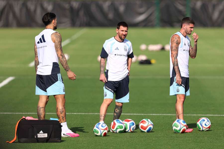 Un allenamento dell'Argentina Un allenamento dell'Argentina