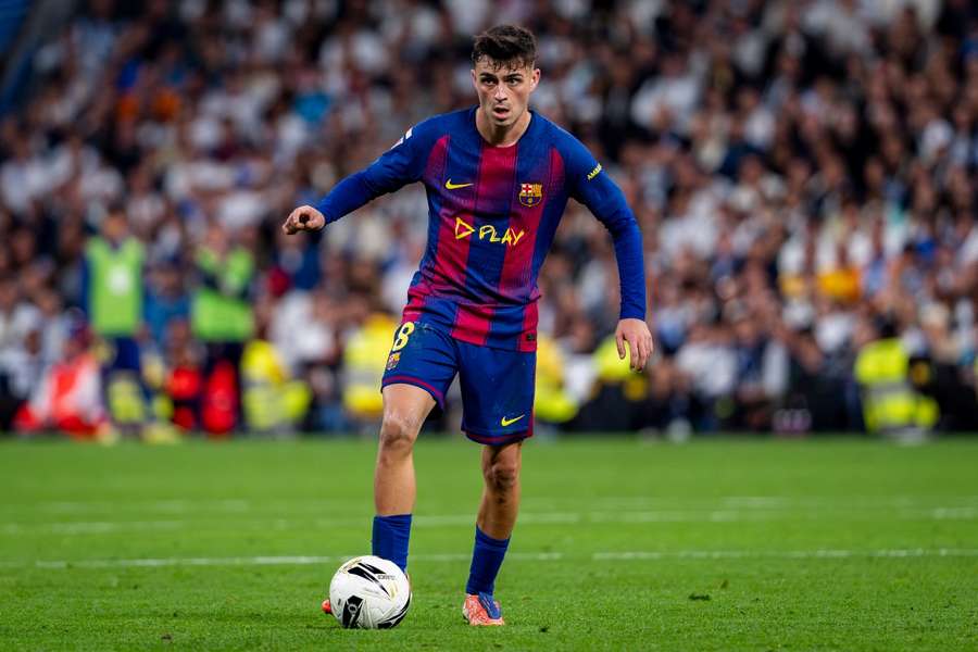 Pedri, en el Clásico