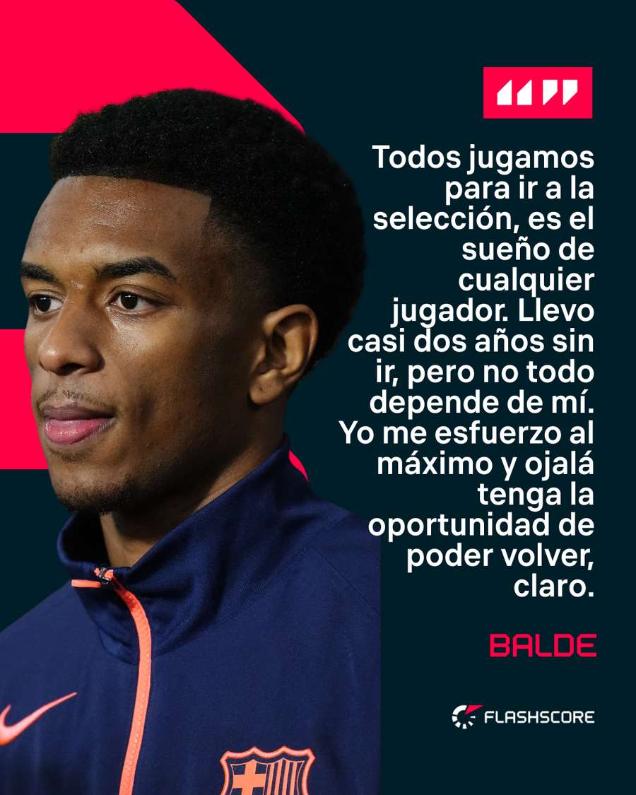 Balde habla en rueda de prensa