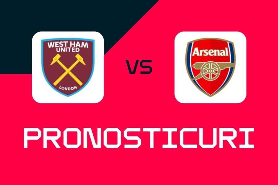 West Ham - Arsenal: Pronosticuri, cele mai bune pariuri și cote (Premier League)
