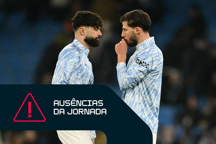 Gvardiol (L) e Dias devem ficar de fora por lesão Gvardiol (L) e Dias devem ficar de fora por lesão