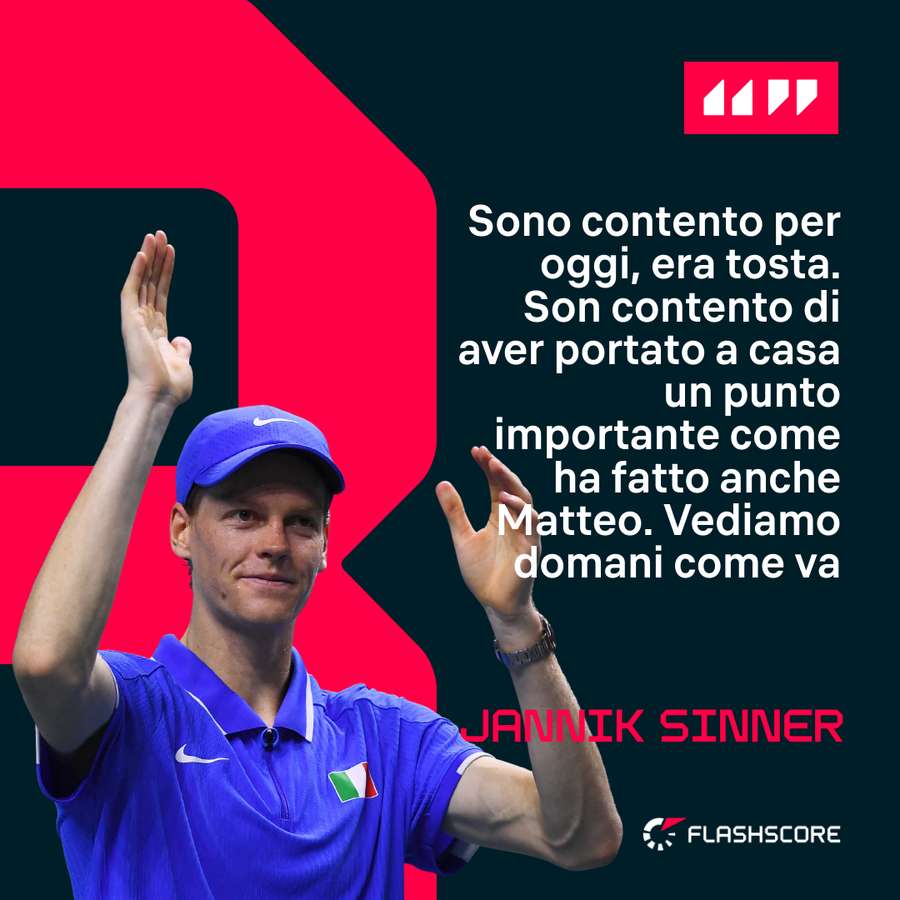 Le parole di Sinner