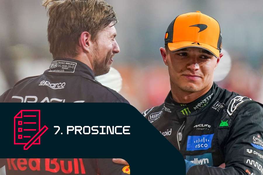 Max Verstappen a Lando Norris jsou adepty na titul. Max Verstappen a Lando Norris jsou adepty na titul.