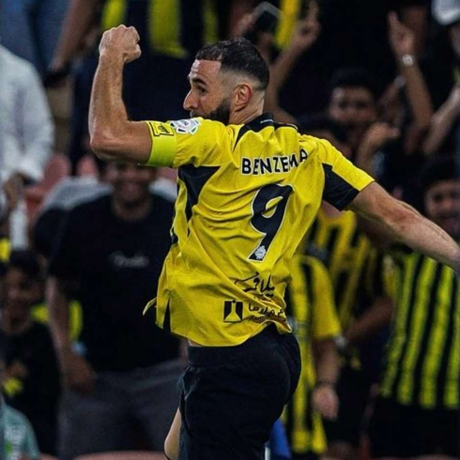 Benzema marcou na goleada do Al-Ittihad sobre o Al-Khaleej