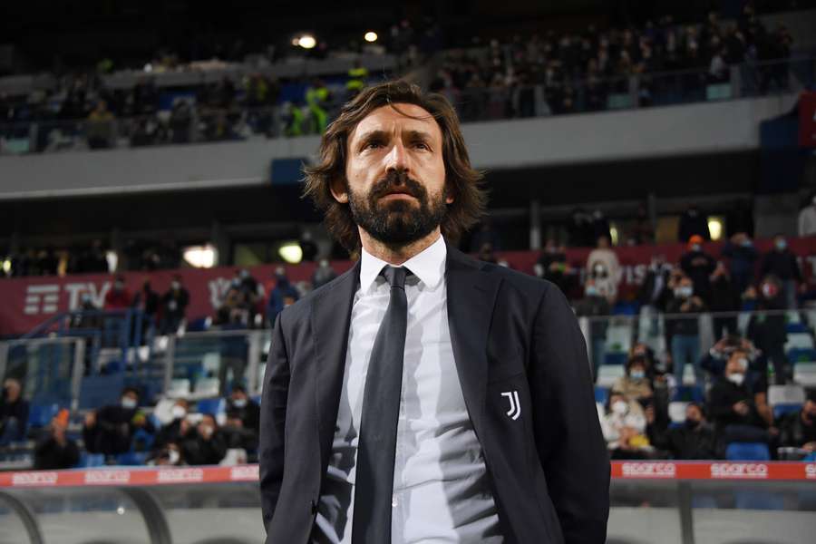 Andrea Pirlo on the touchline for Juventus