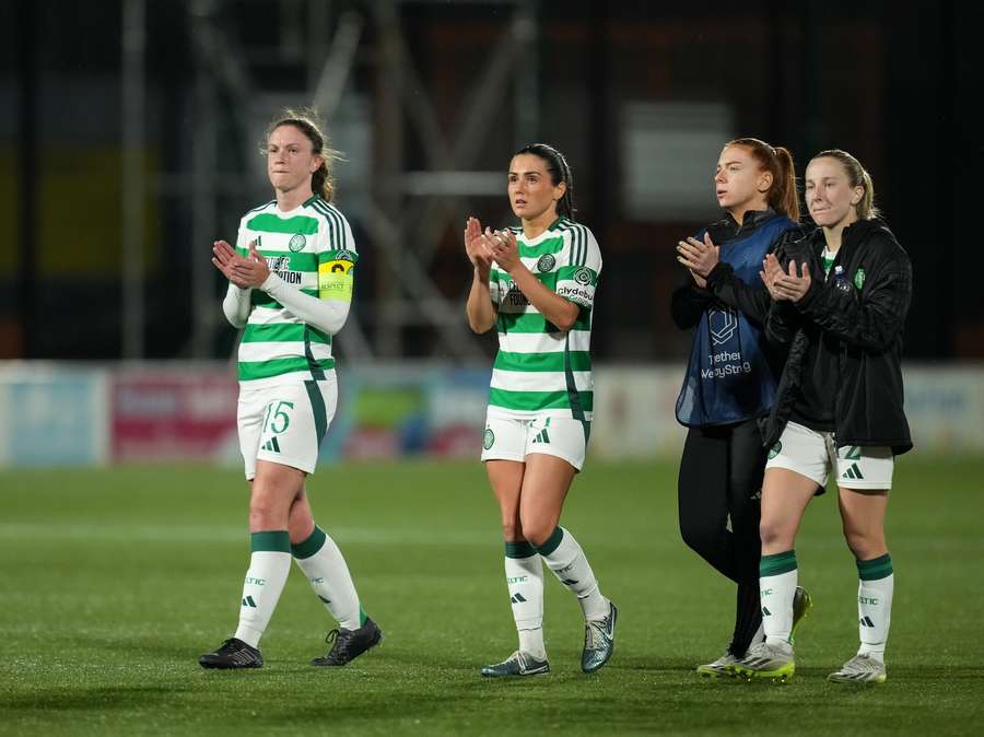 Celtic players in action