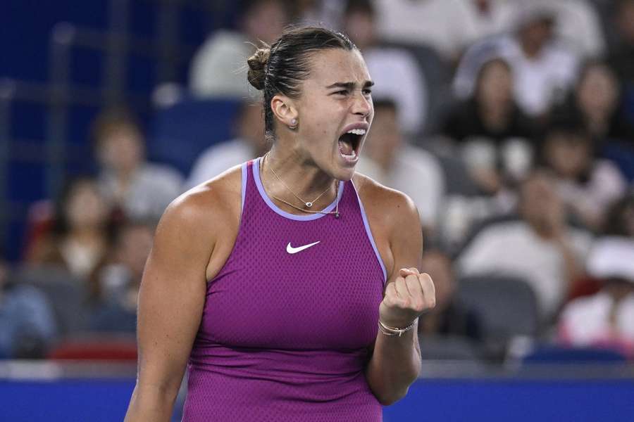 Aryna Sabalenka venceu todas as 16 partidas em Wuhan.