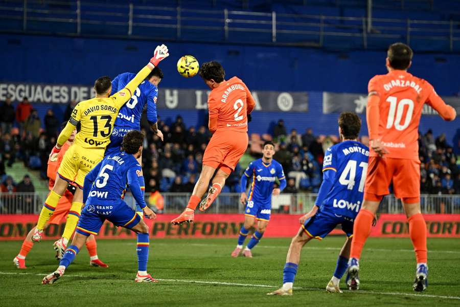 Jon Aramburu scores the winning goal