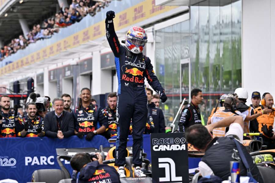 Verstappen sealed his sixth victory from nine races this season