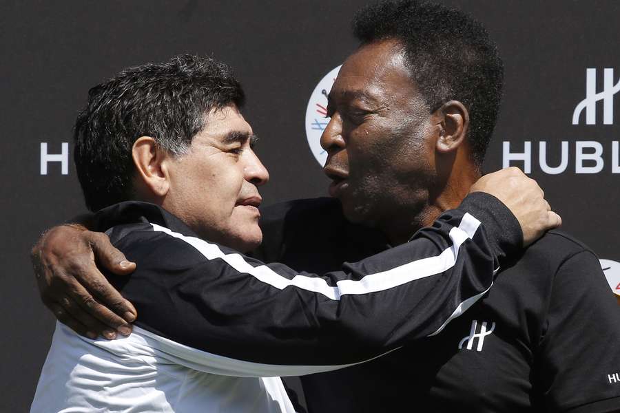 Until they reconciled in 2016, Pele and Maradona sparred over who was the greatest