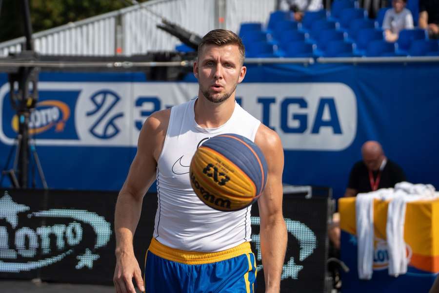 Przemysław Zamojski to najbardziej doświadczony gracz reprezentacji Polski w koszykówce 3x3