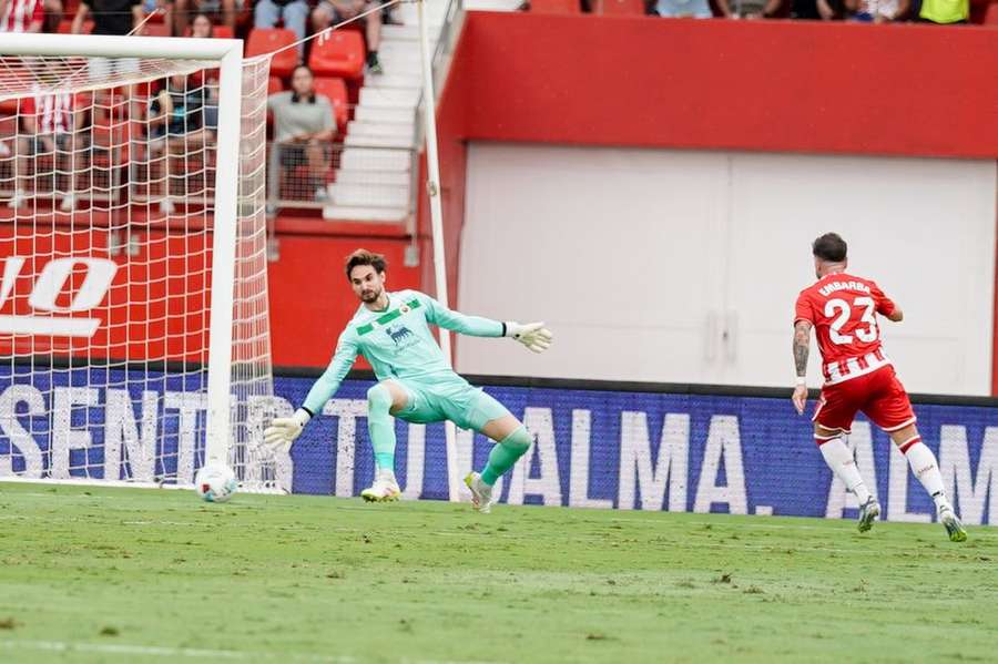 Adrian Embarba outstanding for Almeria Adrian Embarba outstanding for Almeria