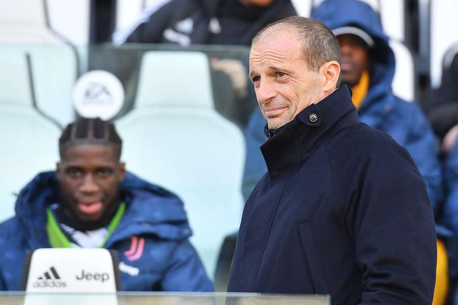 Massimiliano Allegri durant le match amical face à Rijeka.