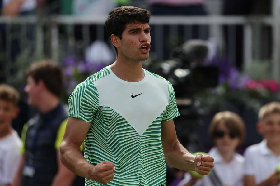 Alcaraz chegou à primeira final de grama da carreira