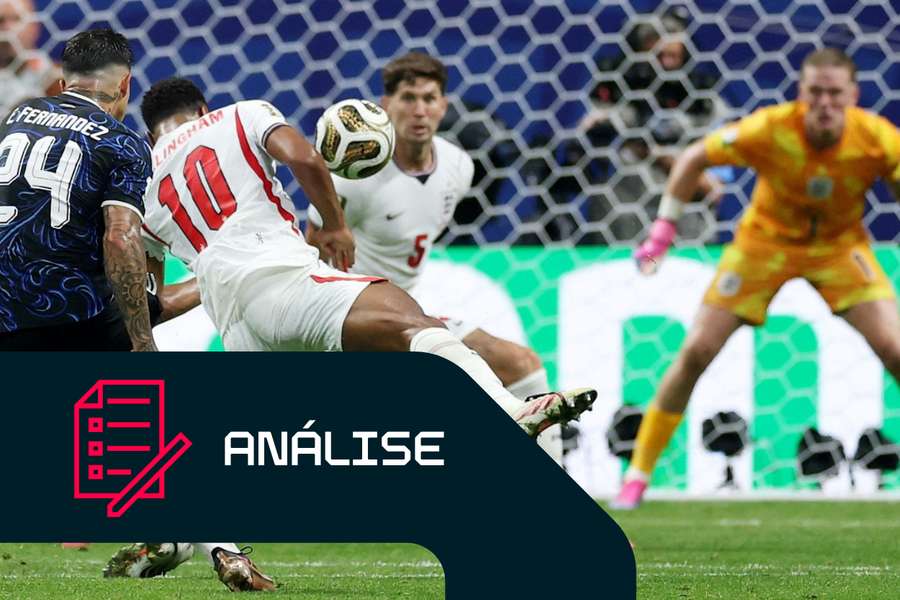 Enzo Fernández marcou de fora da área diante da Inglaterra, nas meias-finais Enzo Fernández marcou de fora da área diante da Inglaterra, nas meias-finais