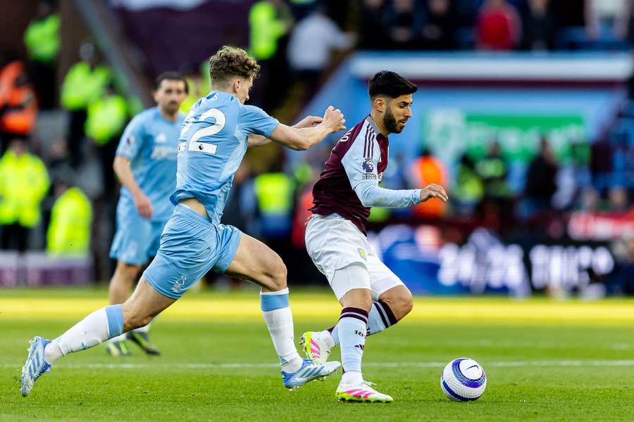 Marco Asensio, con el Aston Villa