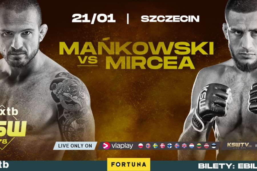 Borys Mańkowski podczas KSW 78 zmierzy się z Valeriu Mirceą 