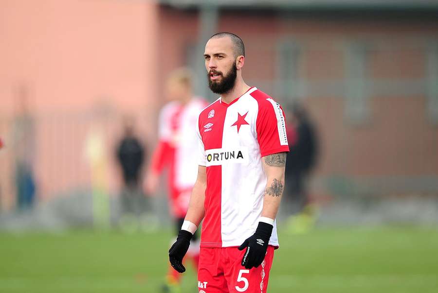 Jan Vošahlík v době, kdy hrával za Slavii.