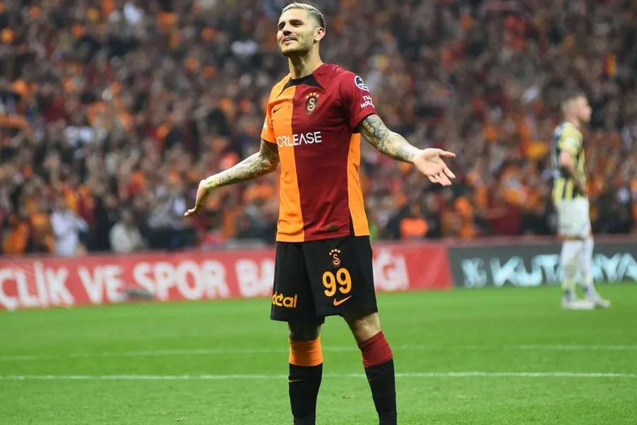 Mauro Icardi já leva 15 golos esta época pelo Galatasaray