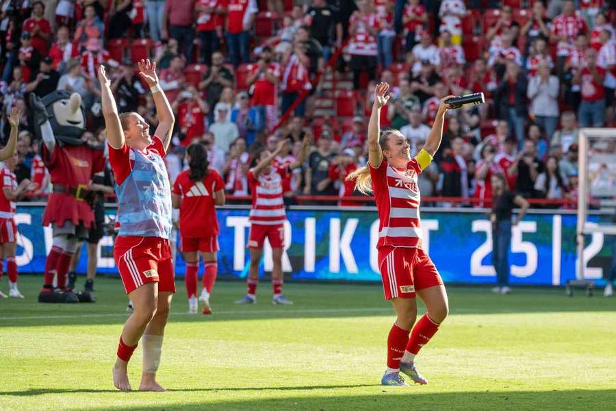 Union Berlin beim Eröffnungsspiel gegen Real Madrid.