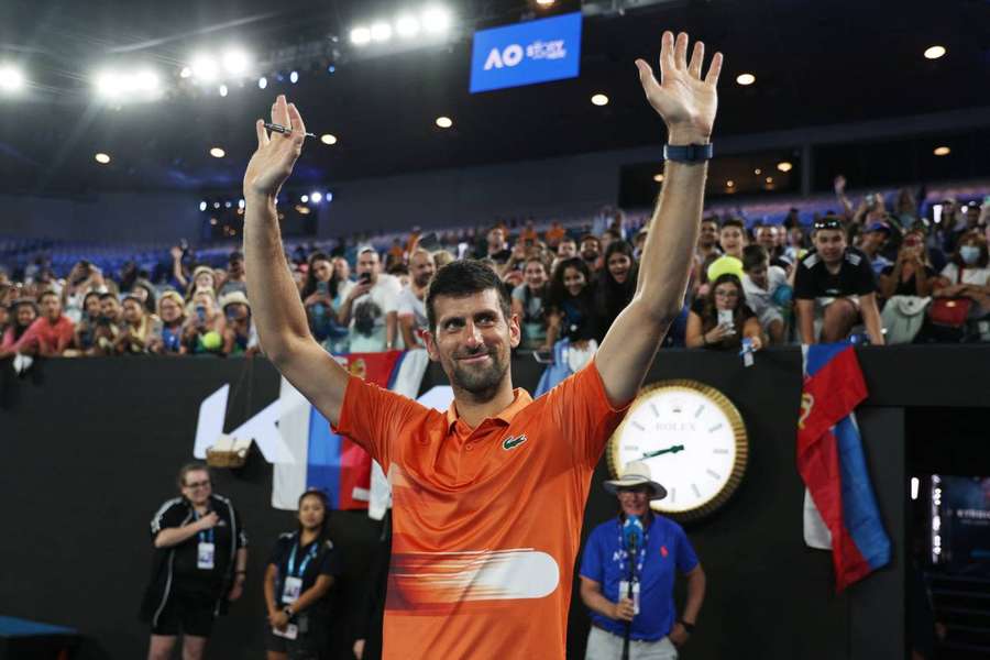 Djokovic 'emotional' after warm welcome at Melbourne Park