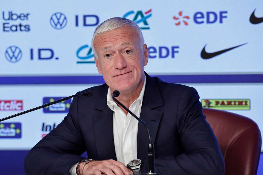 Didier Deschamps à Clairefontaine ce mercredi.