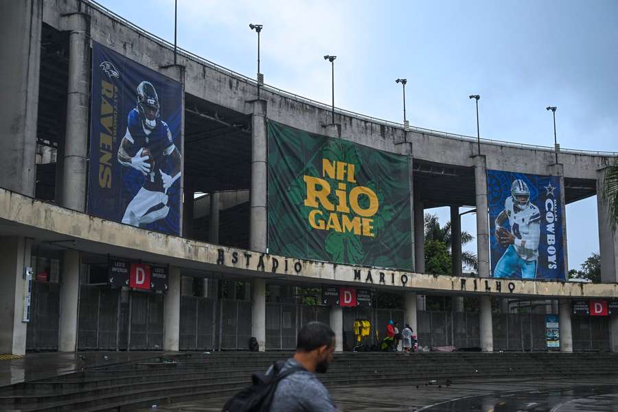 Main entrance for Maracana stadium in Brazil for 2026 NFL matchup