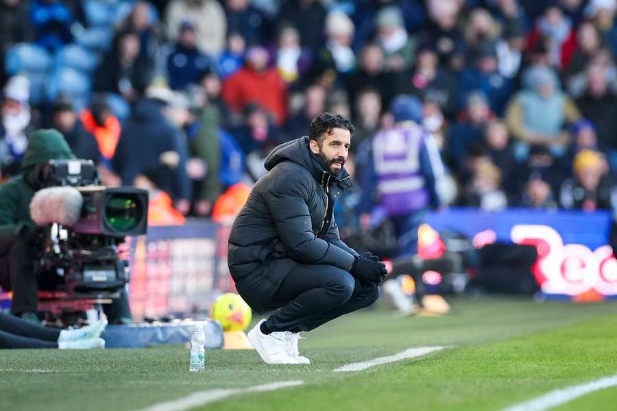 Man Utd's Ruben Amorim looks on during the 1-1 draw against Leeds United Man Utd's Ruben Amorim looks on during the 1-1 draw against Leeds United