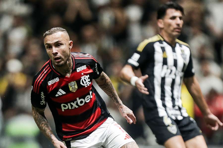 Éverton Cebolinha fez o gol do Flamengo na Arena MRV Éverton Cebolinha fez o gol do Flamengo na Arena MRV