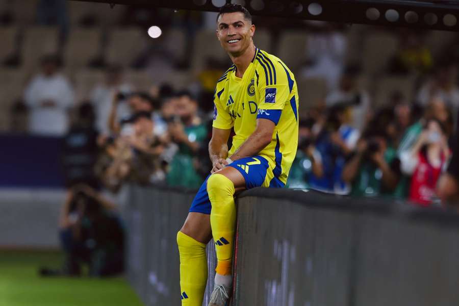 Cristiano Ronaldo com uma celebração a evocar a que fez em 2017, no Real Madrid