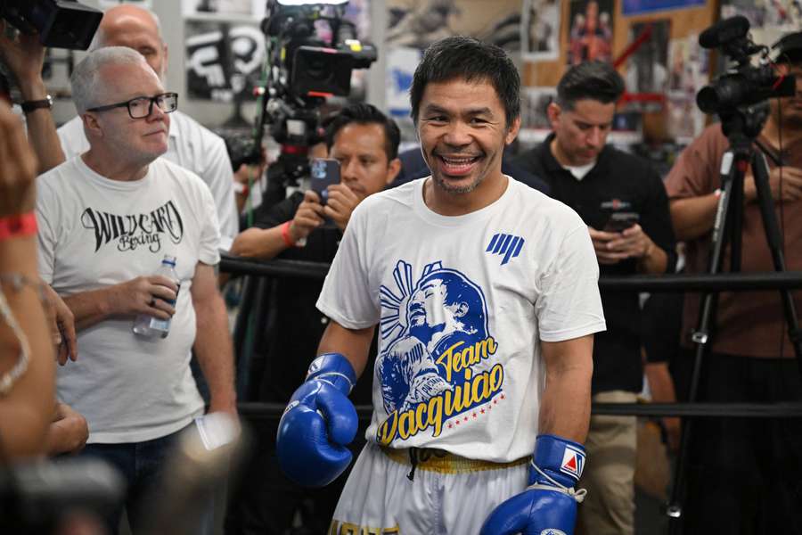 Manny Pacquiao avec son coach emblématique Freddie Roach
