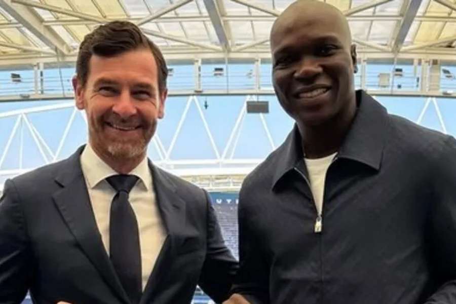 André Villas-Boas com Vincent Aboubakar