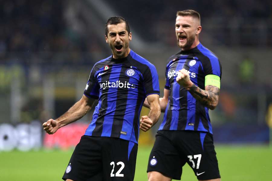 Henrikh Mkhitaryan opened the scoring for Inter in their thumping of Viktoria Plzen