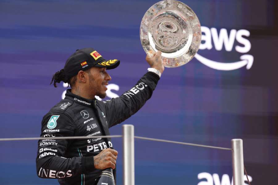 Hamilton celebrates impressive podium finish after a challenging start to the season