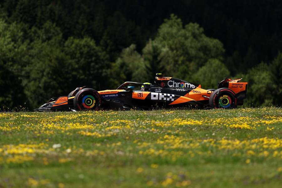 Lando Norris in action