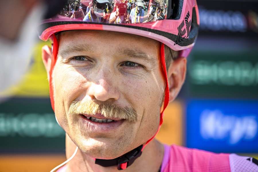 Magnus Cort tijdens de Tour de France op 8 juli