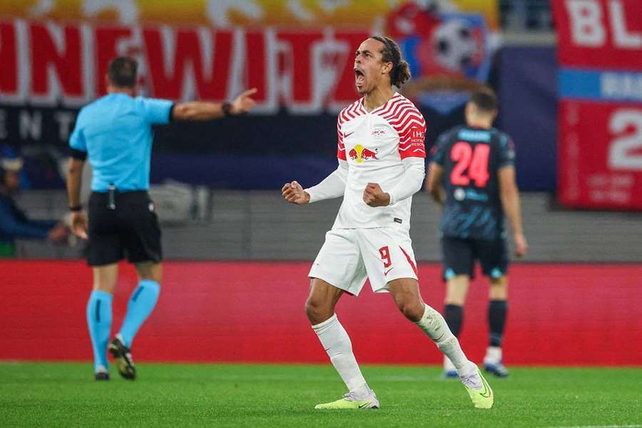 Poulsen le 4 octobre lors du match face à Manchester City.