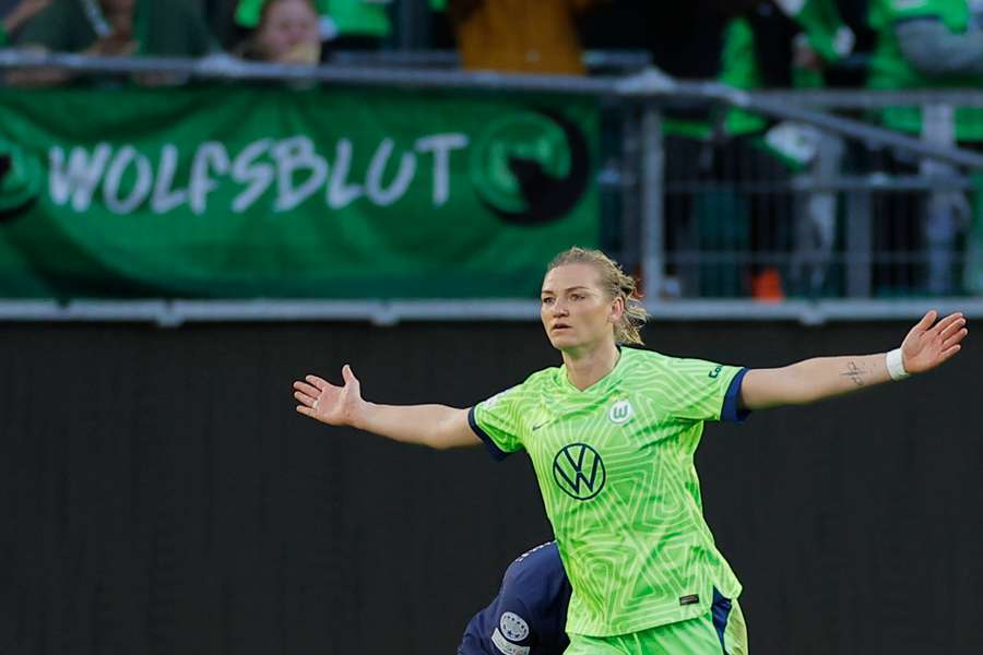 Alexandra Popp bejubelt das wichtige 1:0.