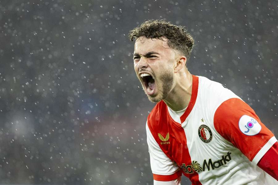 Feyenoord's Aymen Sliti scored the 2-0 against Fortuna Sittard