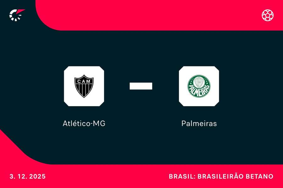 Atlético-MG e Palmeiras se enfrentam nesta quarta-feira (3) pelo Brasileirão Atlético-MG e Palmeiras se enfrentam nesta quarta-feira (3) pelo Brasileirão