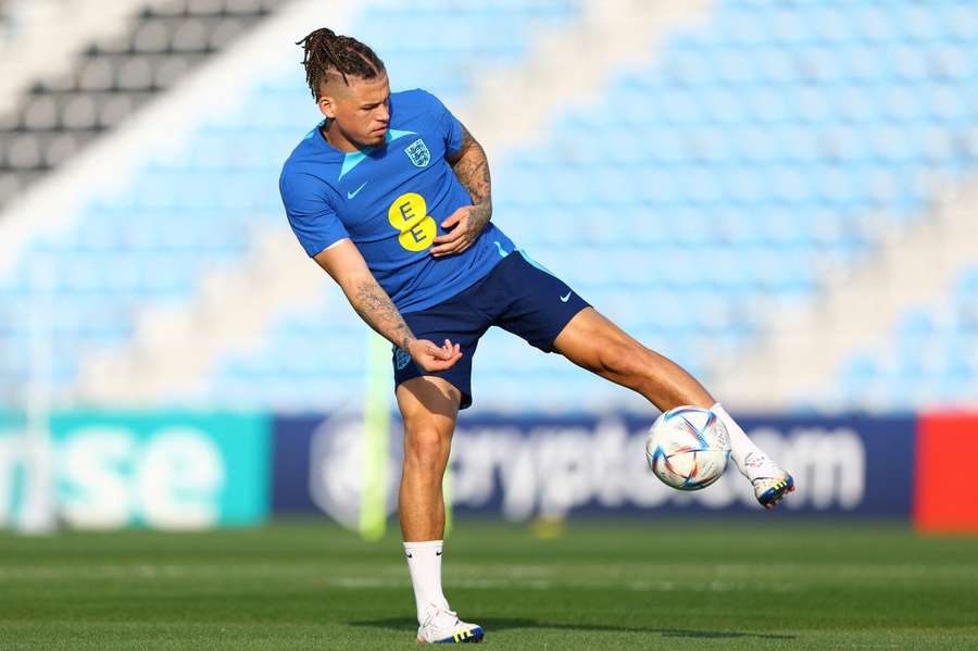 Kalvin Phillips in training with England