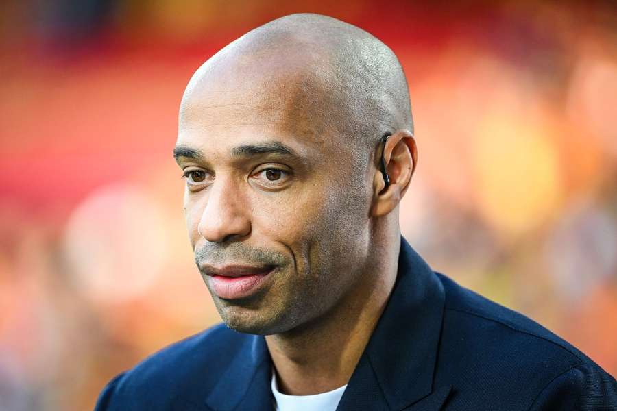 Thierry Henry ce dimanche soir à Bollaert à l'occasion de Lens - Rennes.